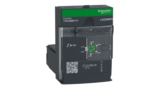 Schneider Electric 0.09 kW Control Unit, 690 V ac, 3 Phase, 0.15 to 0.6 A | LUCDX6FU