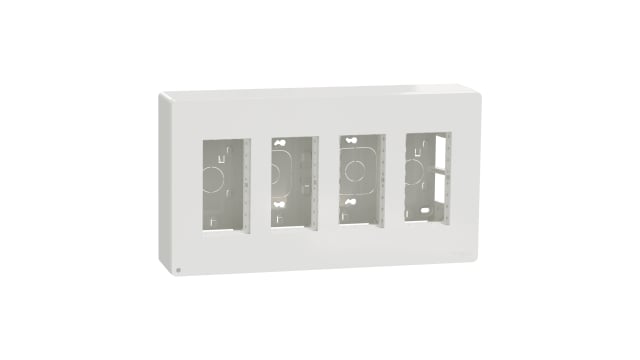 Schneider Electric White ABS New Unica Control Station Enclosure - 4 Hole | NU124420