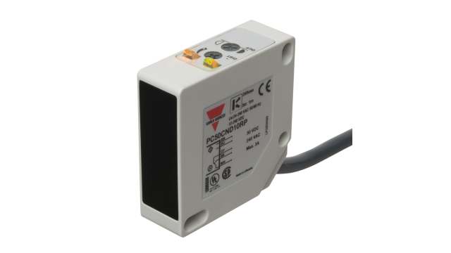 Carlo Gavazzi Through Beam Photoelectric Sensor, Rectangular Sensor, 20000 mm Detection Range | PC50CNT20RP