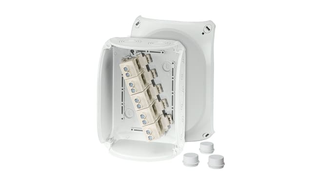 HENSEL DK Series Grey Polycarbonate Terminal Box, IP66, 5 Terminals, 91 mm, 210 mm 155 mm | DK 1616 G