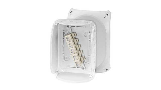 HENSEL KF Series Grey Polycarbonate Terminal Box, IP67, 5 Terminals, 92 mm, 210 mm 155 mm | KF 1610 G