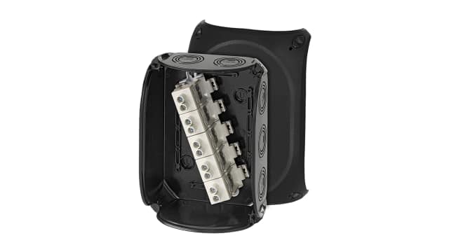 HENSEL KF Series Grey Polycarbonate Terminal Box, IP66, 5 Terminals, DNV GL, IEC 60670-22, 92 mm, 210 mm 155 mm | KF 1616 B