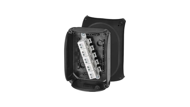 HENSEL KX Series Black Polycarbonate Terminal Box, IP66, 5 Terminals, Zone, 77 mm, 180 mm 130 mm | KX 1010 C