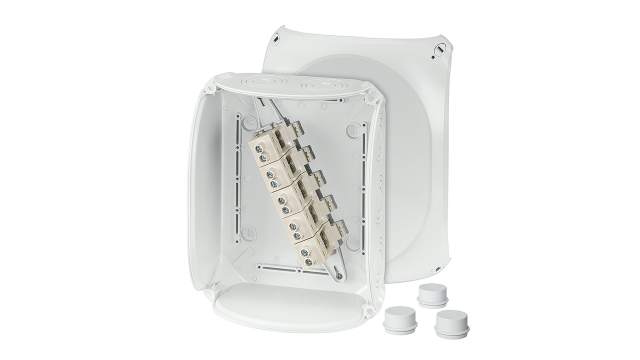 HENSEL DK Series Grey Polycarbonate Terminal Box, IP55, 5 Terminals, 112 mm, 255 mm 205 mm | DK 2525 G
