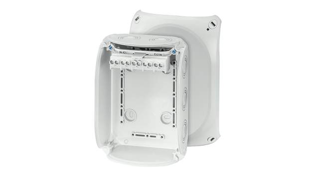 HENSEL KF Series Grey Polycarbonate Terminal Box, IP66, 5 Terminals, 77 mm, 130 mm 130 mm | KF 1006 G