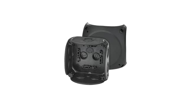HENSEL DK Series Black Polypropylene Terminal Box, IP66, 0 Terminals, 70 mm, 104 mm 104 mm | DK 0400 B