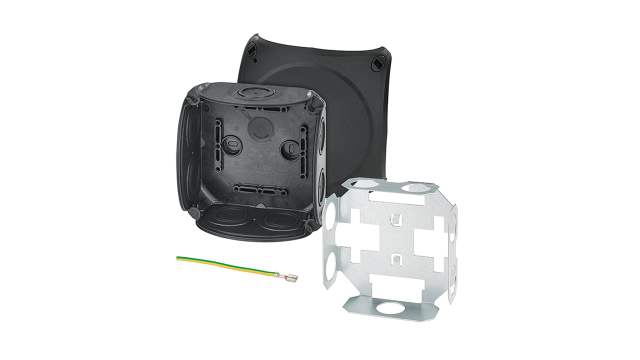 HENSEL DK Series Black Polypropylene Terminal Box, IP66, 0 Terminals, 77 mm, 130 mm 130 mm | DK 0600 V