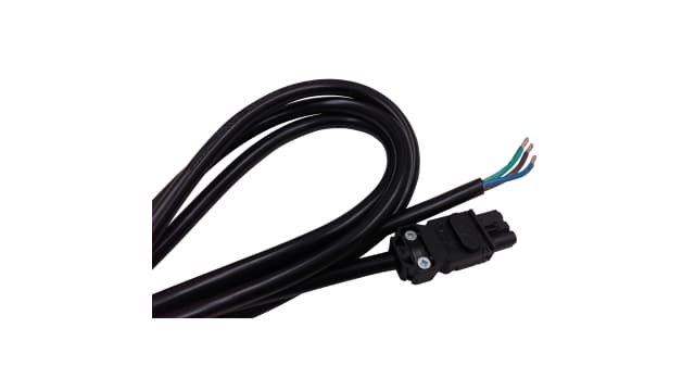 Schneider Electric NSYLAM3M Power Cord LED Cable for IEC Multi-Fixing LED Lamps, 3 m | NSYLAM3M