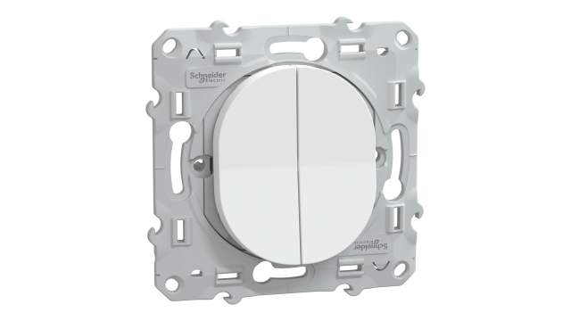 Schneider Electric 2 Way White 10 A Ovalis C Series | S320214