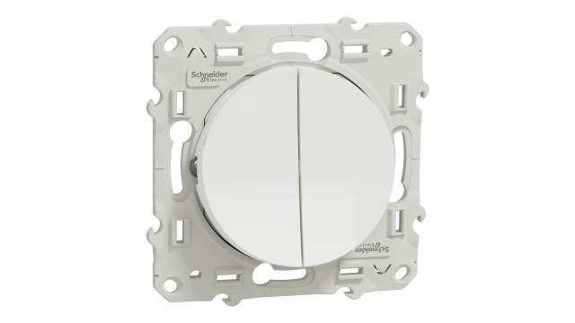 Schneider Electric 2 Way White 10 A Odace Series | S520214