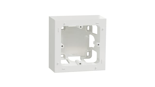 Schneider Electric S52076 White Gloss Thermoplastic Junction Box, Surface Mount, 1 Gangs 85 mm 213 mm 40 mm | S520762
