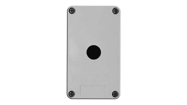 Schneider Electric Grey Fibreglass Harmony XAP Control Station Enclosure - 1 Hole 22 mm Diameter | XAPA1110