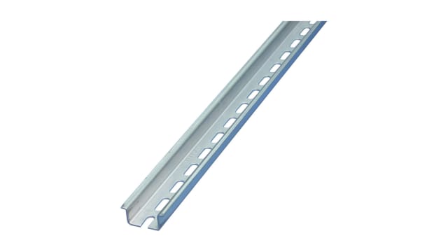 nVent ERIFLEX Steel Perforated DIN Rail, 2000 mm x 7.5 mm x 35 mm | 557850