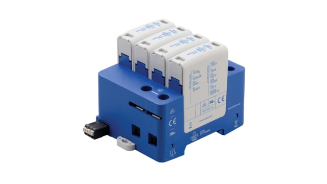nVent ERICO Surge Protector, 50 kA, 1500 V ac, DIN Rail | DT230040R