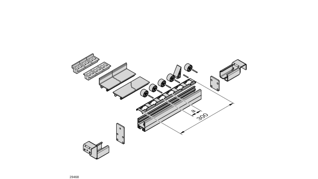 Bosch Rexroth Round Conveyor Roller 32 mm Dia. x 32 mm L, Polyamide 120 N, 31 mm Spindle, 20 mm Overall Length | 3842537961