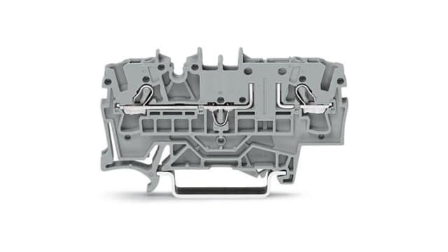 WAGO 2002-1661 TOPJOB S Series DIN Rail Terminal Block Grey, 2.5 mm², 1-Level, Cage Clamp, ATEX, EAC Ex, IECEx | 2002-1661
