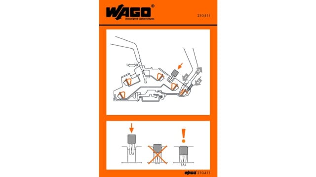 WAGO Pre-Printed Label. Quantity: 1000 Per Pack | 210-411