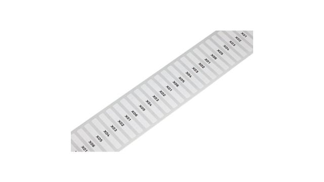 WAGO White Black Print Label, 35 mm Width, 1500 Per Pack Qty | 210-810