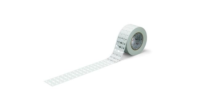 WAGO White White Print Cable Labels, 25 mm Width, 3500 Per Roll Qty | 211-135