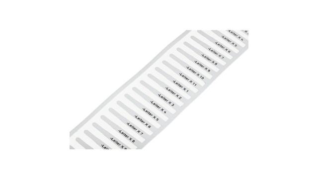 WAGO 211 Push-in Cable Marker, White, Pre-printed "Plain", 211-821 | 211-821