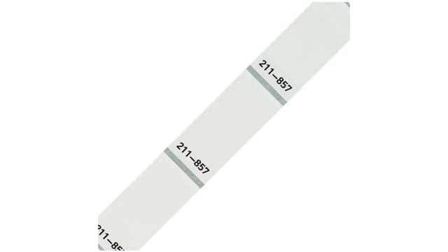 WAGO White Black Print Label, 44 mm Width, 500 Per Pack Qty | 211-857