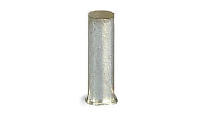 WAGO, 216 Uninsulated Ferrule, 8 mm Pin Length, Grey | 216-105