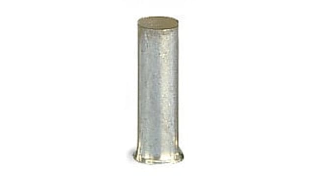 WAGO, 216 Uninsulated Ferrule, 10 mm Pin Length, 4 mm Pin Diameter, Silver | 216-107