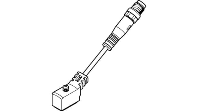 Festo, NEBV Series, For Use With Controller Side, On Solenoid Valve via M2 Central Screw | NEBV-Z4WA2L-P-E-2.5-N-M8G3-S1