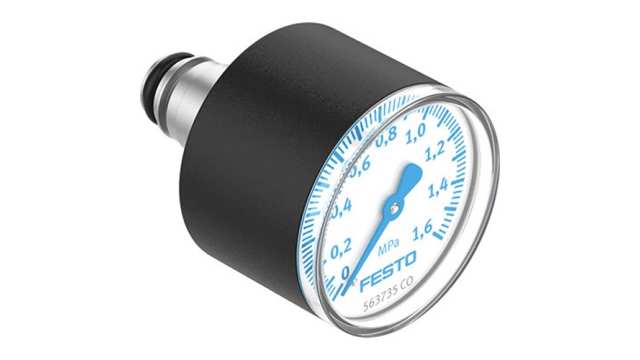 Festo 10 mm Pressure Gauge 16bar 26mm Outside Diameter | PAGN-26-1.6M-P10