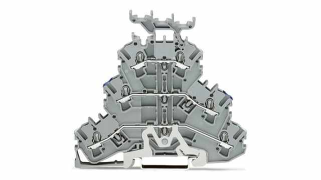 WAGO TOPJOB S Series Multi Level Terminal Block Grey, 2.5 mm², 3-Level, Push-in, IECEx/ATEX/CSA | 2002-3248