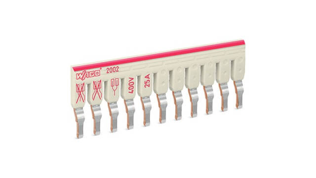 WAGO TOPJOB S Series Staggered Jumper for Use with DIN Rail Terminal Block | 2002-481