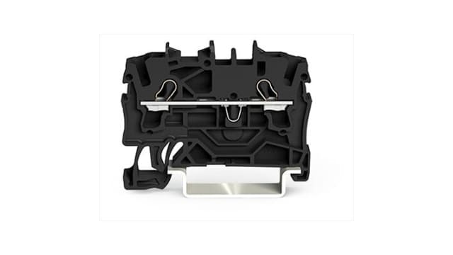 WAGO 2002-1205 TOPJOB S Series DIN Rail Terminal Block Black, 2.5 mm², 1-Level, Cage Clamp, EAC Ex, IECEx, ATEX | 2002-1205