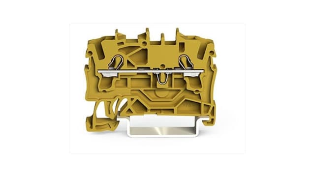 WAGO 2002-1206 TOPJOB S Series DIN Rail Terminal Block Yellow, 2.5 mm², 1-Level, Cage Clamp, ATEX, EAC Ex, IECEx | 2002-1206