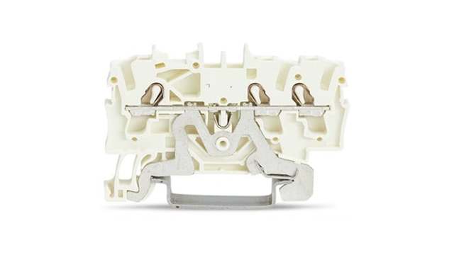 WAGO 2002-1308 TOPJOB S Series DIN Rail Terminal Block White, 2.5 mm², 1-Level, Push-in, IECEx/ATEX/CSA | 2002-1308