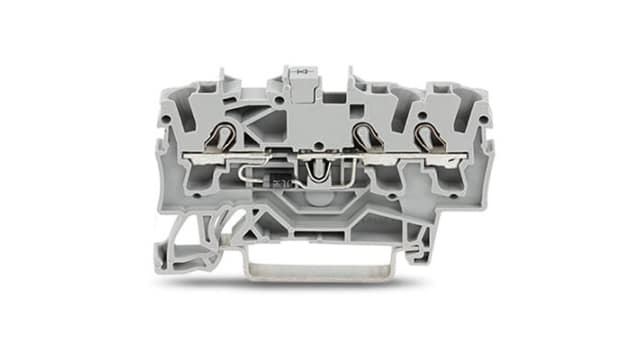 WAGO 2002-1311/1000-411 TOPJOB S Series Component Terminal Block Grey, 2.5 mm², 1-Level, Push-in | 2002-1311/1000-411