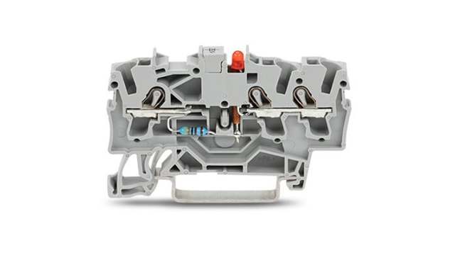 WAGO 2002-1321/1000-434 TOPJOB S Series Component Terminal Block Grey, 2.5 mm², 1-Level, Push-in | 2002-1321/1000-434