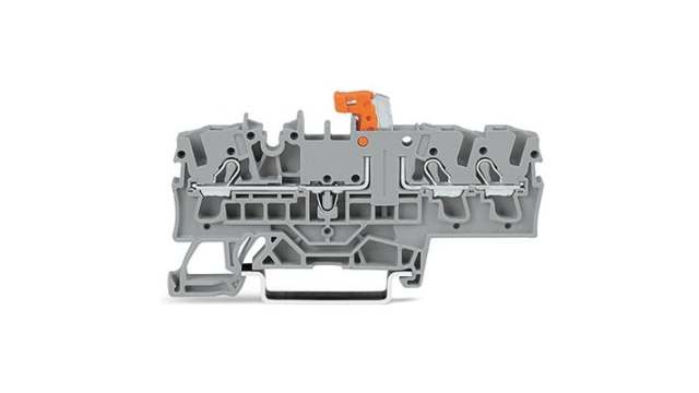 WAGO TOPJOB S Series Test Disconnect Terminal Block Blue, 2.5 mm², 1-Level, Push-in, IECEx/ATEX/CSA | 2002-1774