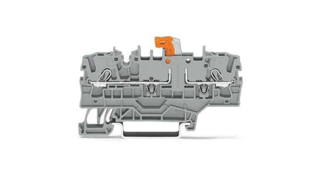 WAGO TOPJOB S Series Test Disconnect Terminal Block Grey, 2.5 mm², 1-Level, Push-in, IECEx/ATEX/CSA | 2002-1971