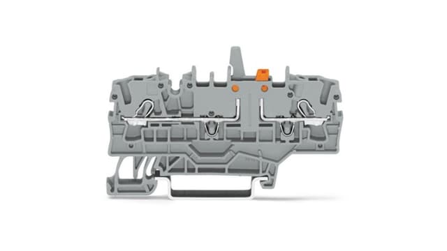 WAGO TOPJOB S Series Test Disconnect Terminal Block Grey, 2.5 mm², 1-Level, Push-in, IECEx/ATEX/CSA | 2002-1971/401-000