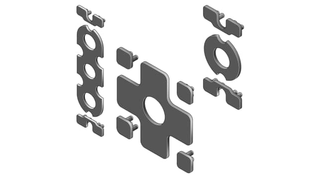 Bosch Rexroth End Connector, Connecting Component, Strut Profile 90 x 90 mm, Groove Size 10 mm | 3842510145