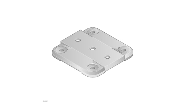 Bosch Rexroth Aluminium Base Plate 15 mm 135 mm | 3842516175