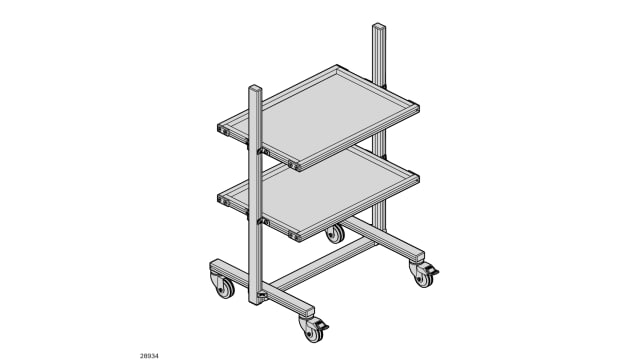 Bosch Rexroth Frame Profile Logistic Shelves 22 mm | 3842518120