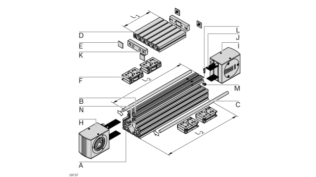 Bosch Rexroth Drive Head, Connecting Component, Strut Profile 180 x 90 mm | 3842526414