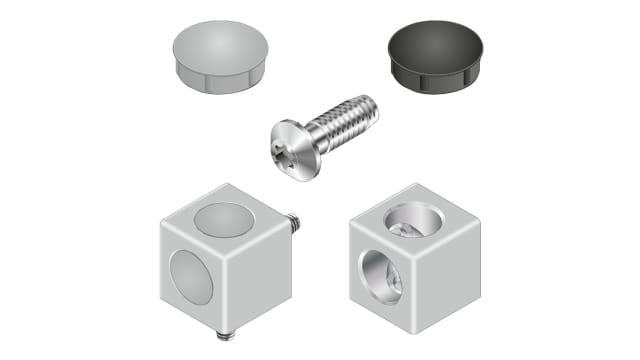 Bosch Rexroth Corner Connector, Connecting Component, Strut Profile 10 mm, Groove Size 10 mm | 3842529012