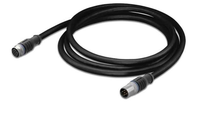 WAGO Female 5 way M12, Straight to Male 5 way M12, Straight Actuator/Sensor Cable, 2 m | 756-5401/050-020