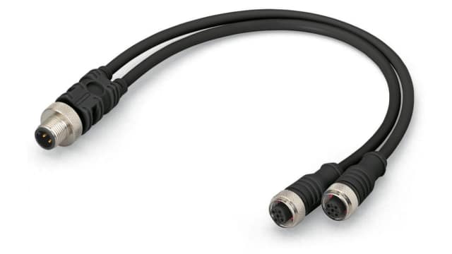 WAGO Female 4 way Straight to Male 4 way Straight Actuator/Sensor Cable, 1 m | 756-5516/040-010