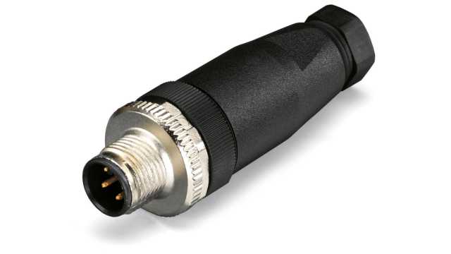 WAGO Industrial Circular Connector, 4 Contacts, M12 Connector, Plug, Male, IP67, 756 Series | 756-9202/040-000
