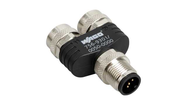 WAGO, 756 Connector for use with pre-assembled cables | 756-9301/050-000