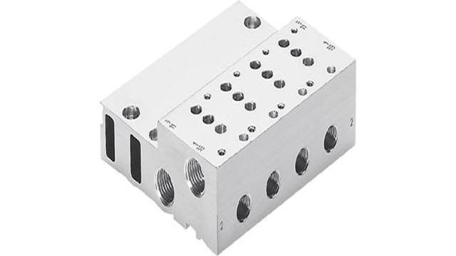 Festo 10 station Manifold for use with Solenoid Valve MHP3, 525225 | MHA3-PR10-3-1/8