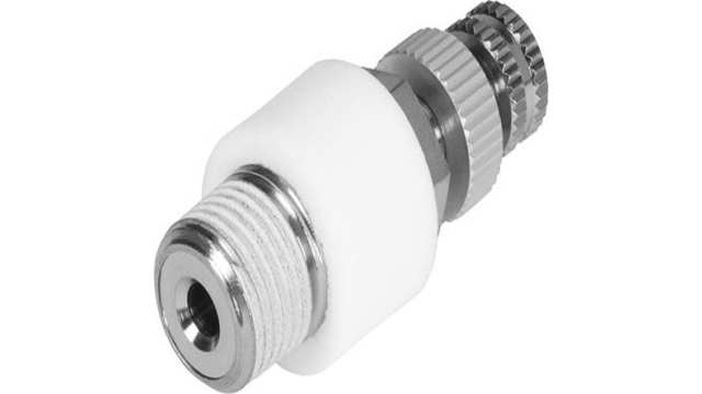 Festo Nickel Plated Brass Pneumatic Silencer 10 bar Threaded R | VFFK-C-K-R14-P